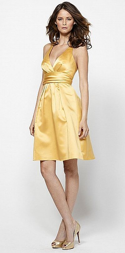 French Novelty: Size Goldenrod Watters Soft Satin Short