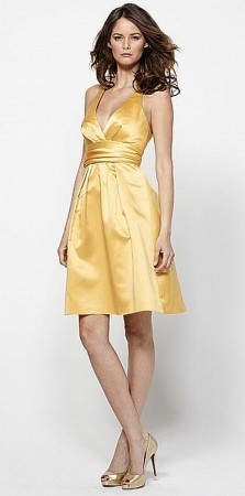 Watters Soft Satin Short Bridesmaid Dress 1211