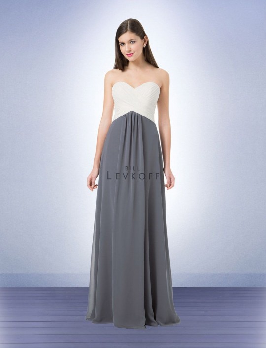 Bill Levkoff 1223 Two Tone Bridesmaid Dress Bill Levkoff 1223 Two Tone Bridesmaid Dress