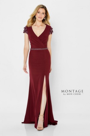 Montage by Mon Cheri 122902 Sleek Crepe Mothers Gown