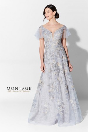 Size 14 Navy Blue Ivonne D 122D63 Stunning Lace Mother of Bride Gown