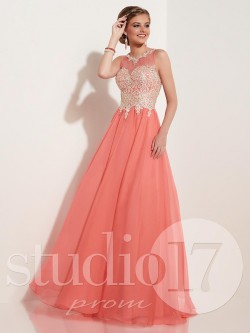 Peach Colored Prom Dresses