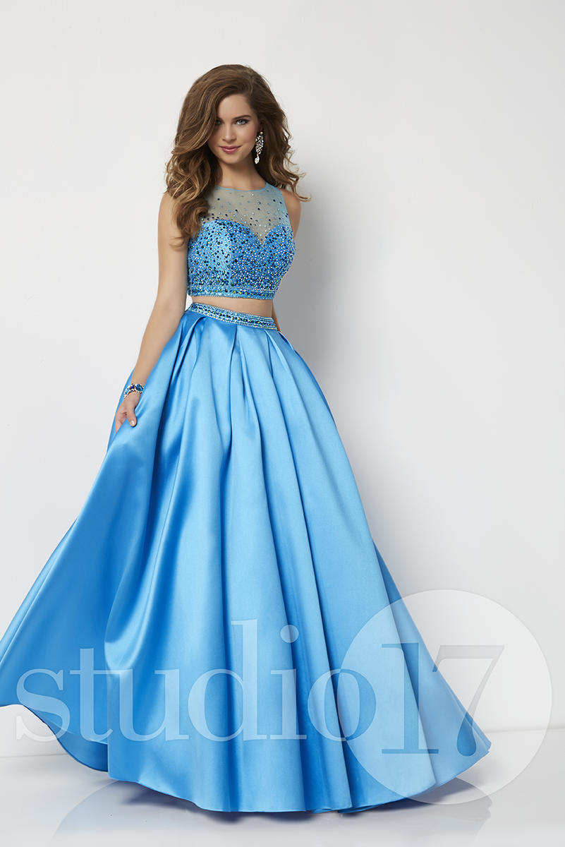French Novelty Studio 17 12657 Mikado 2 Piece Prom Dress