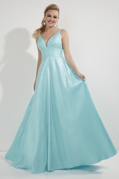 pastel green prom dress