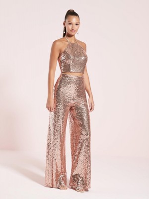 Studio 17 12790 Sequin 2 Piece Prom Jumpsuit