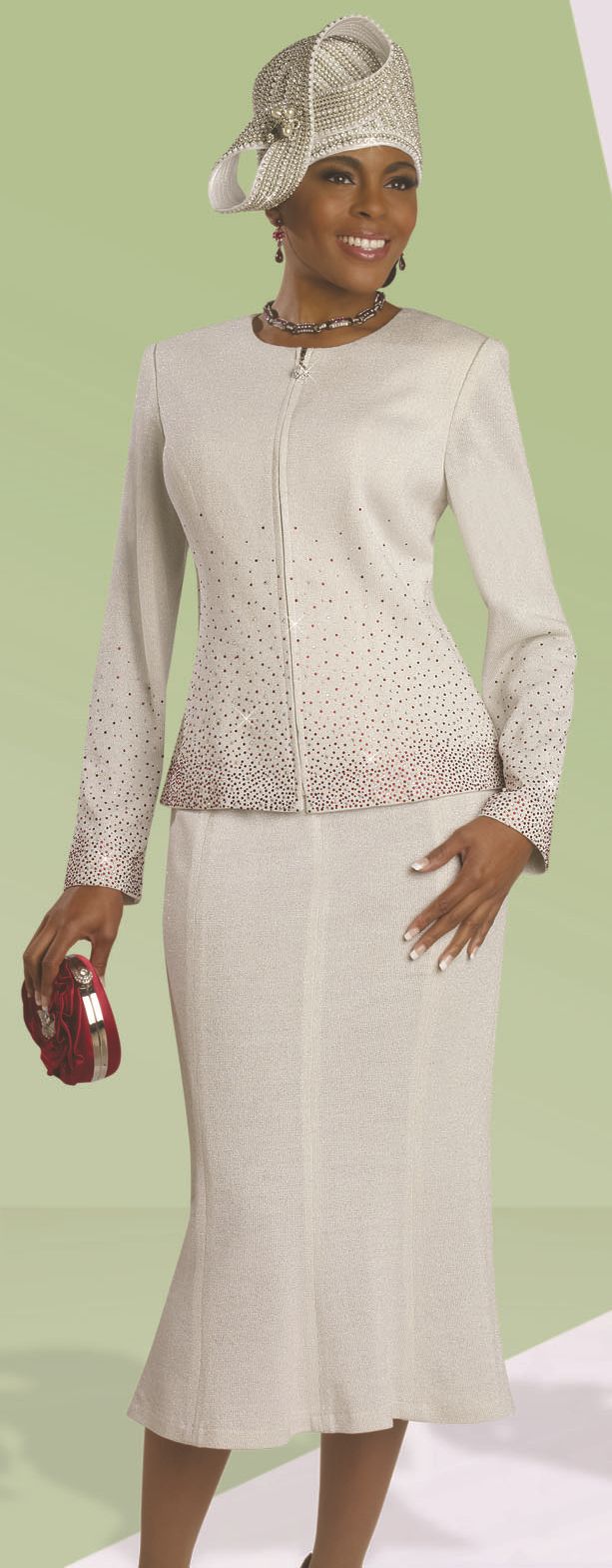Donna Vinci Knits 13047 Womens Designer Suit French Novelty
