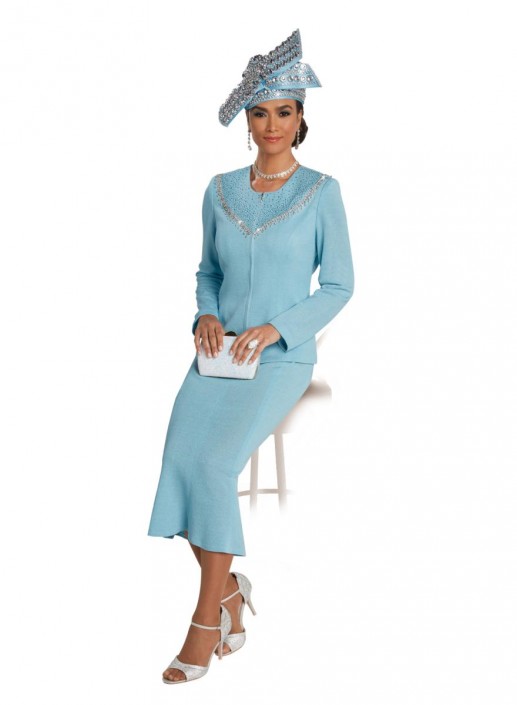 Knit suits with rhinestones outlet