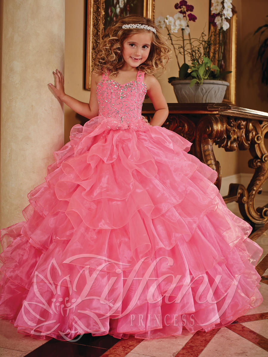 Tiffany Princess 13379 Girls Ruffle Pageant Dress - French ...