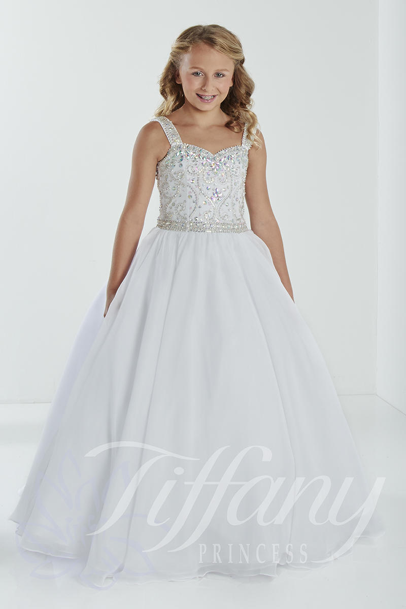 French Novelty Tiffany Princess 13418 Girls Timeless Pageant Dress