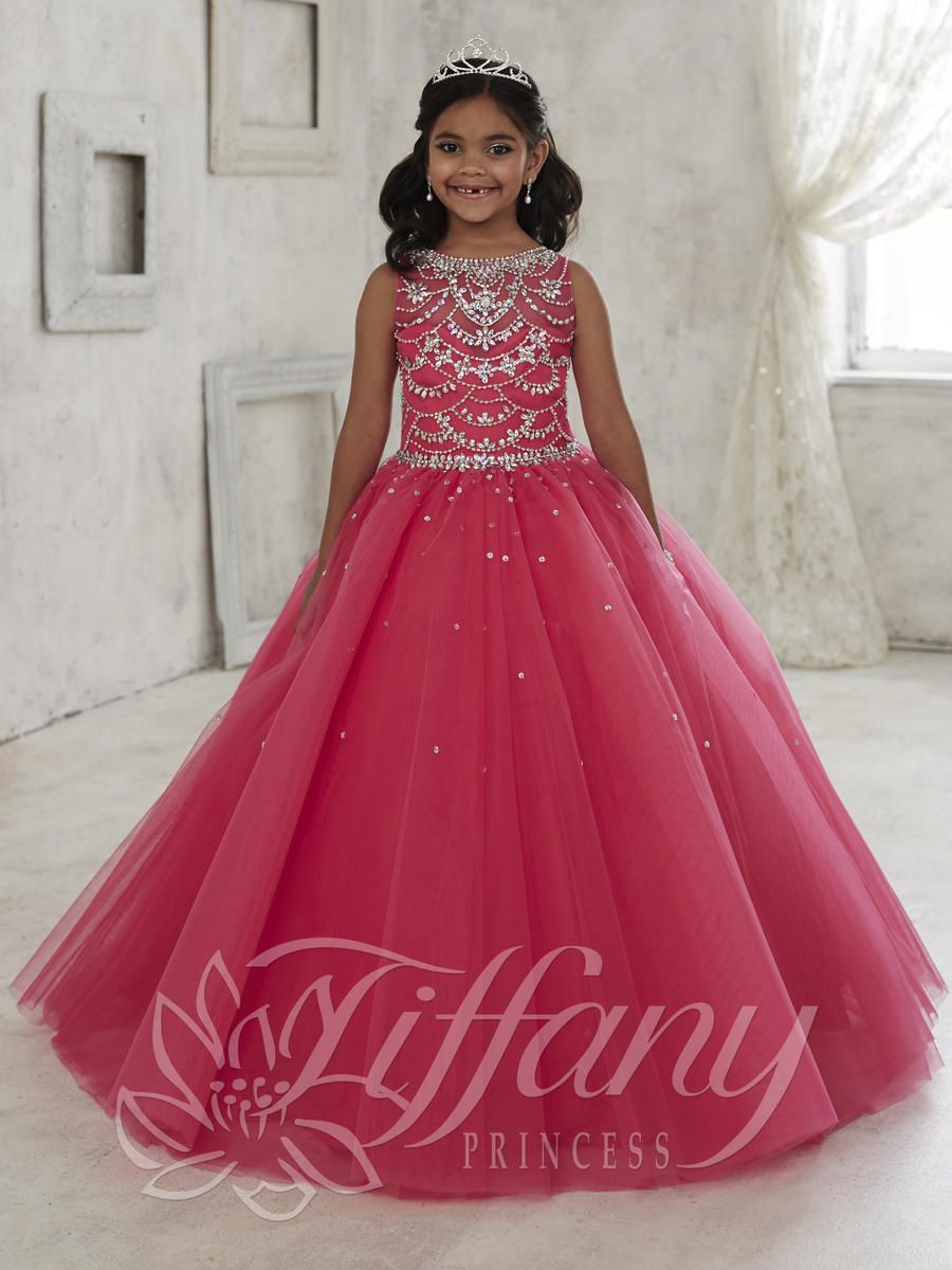 French Novelty Tiffany Princess 13450 Girls Tulle Pageant Dress
