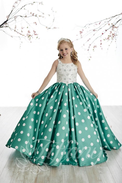 polka dot ball gown