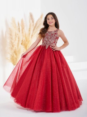 Tiffany Princess 13690 Girls Sequin Lace Gown