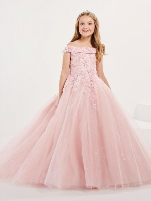 Tiffany Princess by Christina Wu 13700 Girls 3D Lace Gown