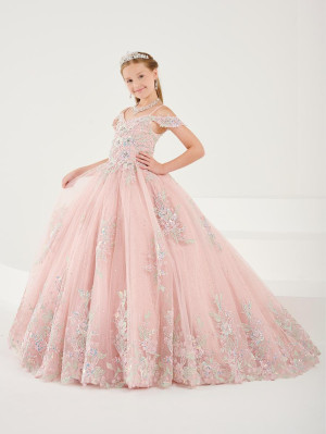 Tiffany Princess 13737 Girls Sparkling Lace Pageant Gown