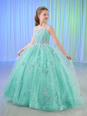 Tiffany Princess 13759 Girls Butterfly Snowflake Ball Gown