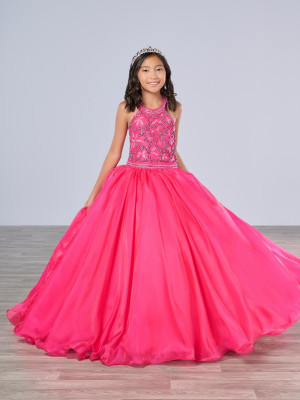 Tiffany Princess 13786 Girls Rhinestone Ball Gown