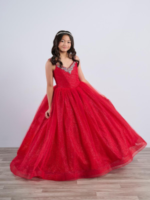 Tiffany Princess 13789 Girls Sparkling Ball Gown