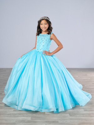 Tiffany Princess 13793 Girls Shimmering Ball Gown