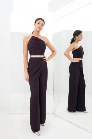 Alexander by Daymor 1382 Petal Pleated MOB Jumpsuit
