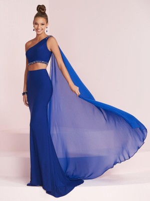 Panoply 14023 Two Piece Gown with Chiffon Float