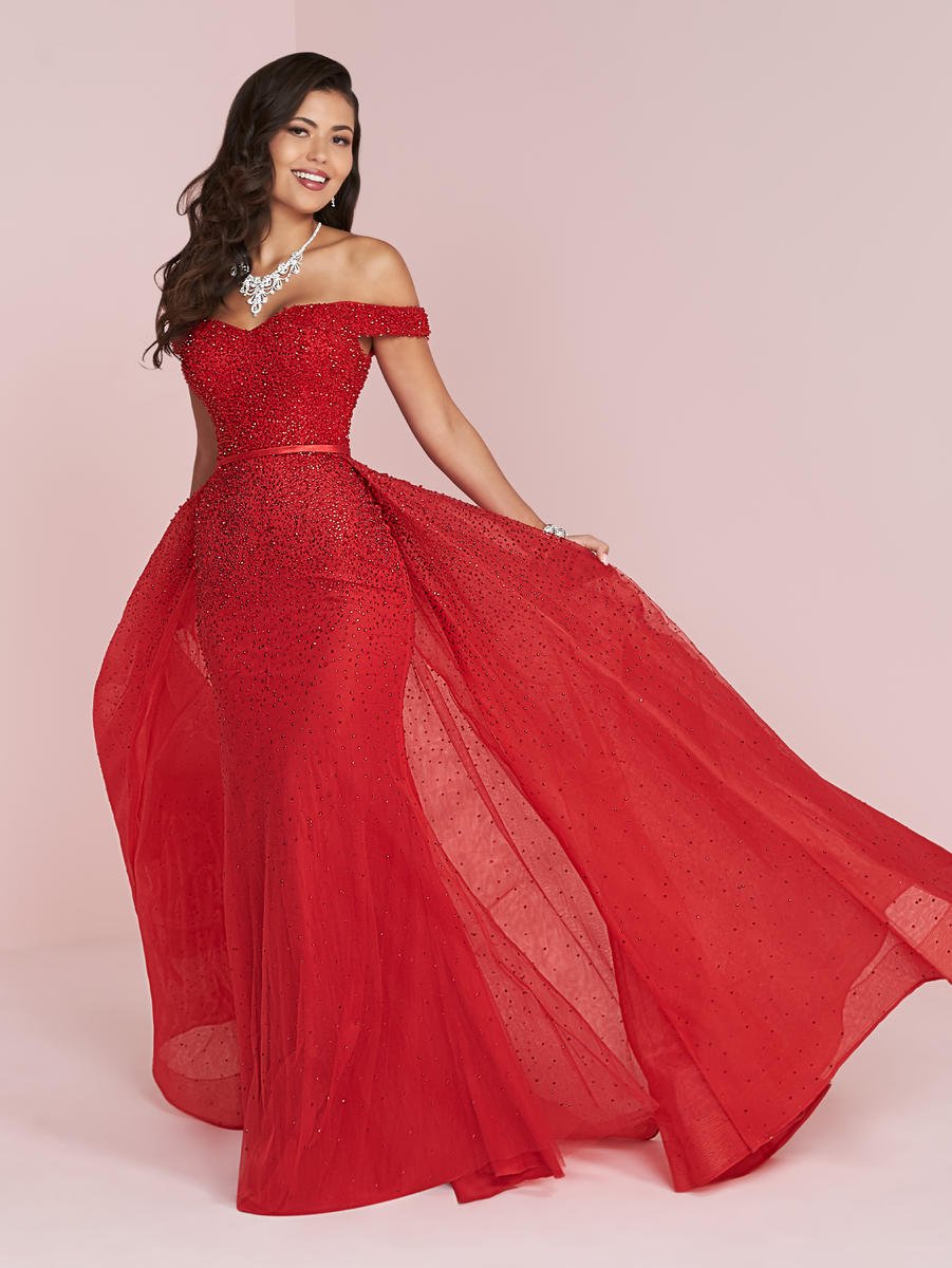 French Novelty Panoply 14050 Crystal Off Shoulder Prom Dress