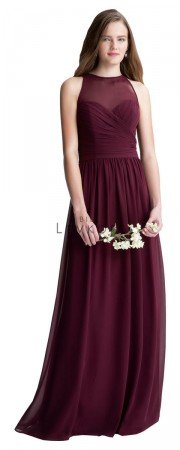 Bill Levkoff 1406 Illusion Bridesmaid Gown
