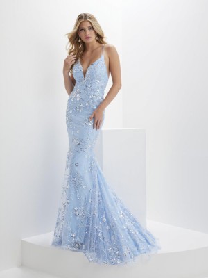 Panoply 14127 Beautiful Floral Sequin Prom Dress
