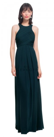 Bill Levkoff 1455 Chiffon Bridesmaid Gown with Illusion