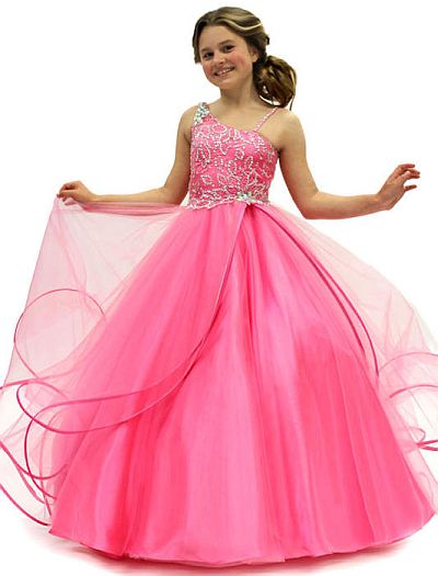 Perfect Angels 1465 Girls Soft Tulle Ball Gown: French Novelty