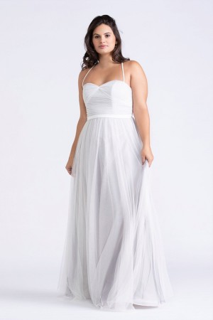 Wtoo 146X 2 Tone Bobbinet Bridesmaid Dress