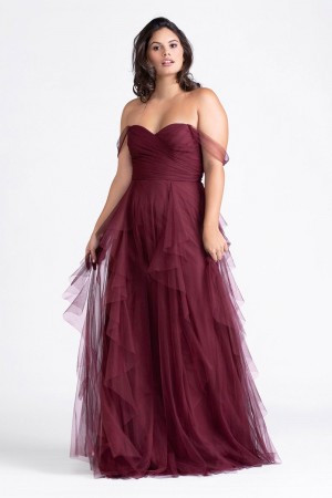 Wtoo 147 Off Shoulder Bridesmaid Dress