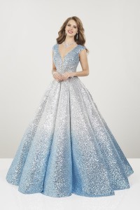 Panoply 14961 Ombre Sequin Princess Prom Gown