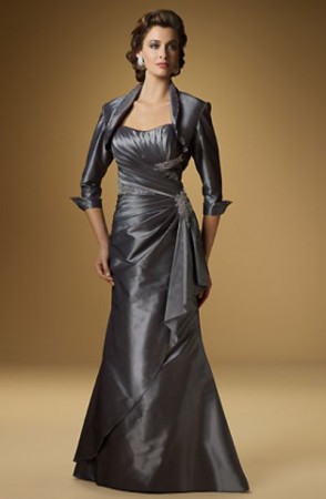 Rina di Montella 1508 Soft Taffeta Mother of the Bride Jacket Dress
