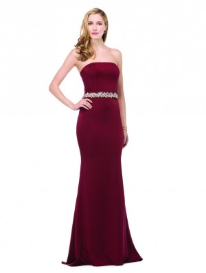 Colors Dress 1541 Faille Gown with Beaded Waist