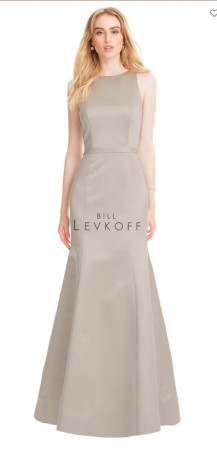 Bill Levkoff 1559 V Back Bow Bridesmaid Dress