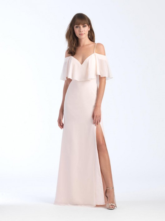 off shoulder gowns for bridesmaid