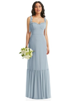 After Six 1570 Ruffle Corset Bridesmaid Dress