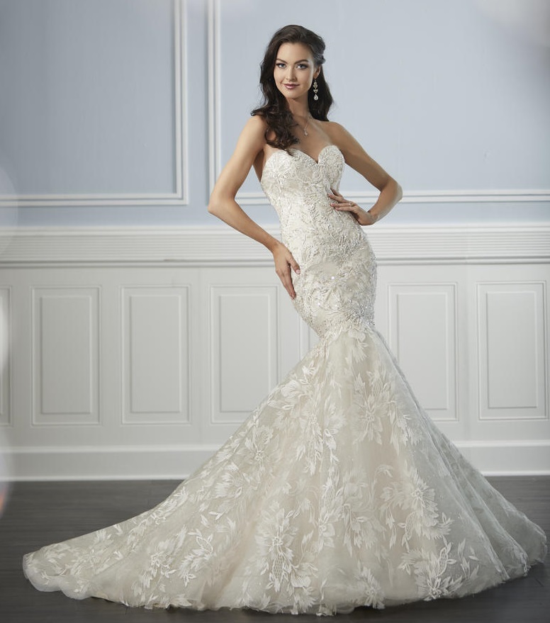 French Novelty: Christina Wu Brides 15712 Lace Mermaid Wedding Gown