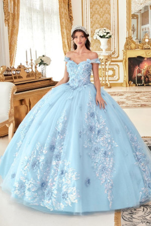 Ladivine 15713 Exquisite Lace Butterfly Quinceanera Dress