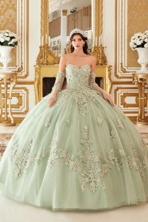 Ladivine 15714 Luxurious Floral Quinceanera Dress