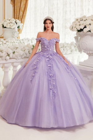 Ladivine 15717 Dreamy 3D Floral Quinceanera Dress
