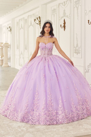 Ladivine 15723 Whimsical Quinceanera Dress with Capelet