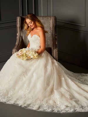 Christina Wu Brides 15775 Beaded Lace Wedding Dress