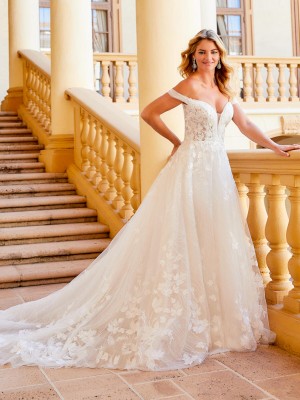 Christina Wu Brides 15792 Off Shoulder Wedding Gown