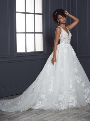 Christina Wu Brides 15816 Scoop Back Wedding Dress