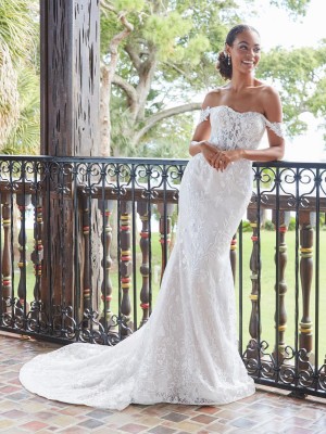 Christina Wu Brides 15835 Lace Off Shoulder Gown