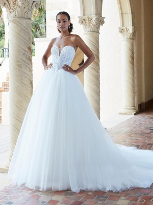 Christina Wu Brides 15837 Stunning Lace Tulle Ball Gown