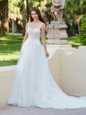 Christina Wu Brides 15839 Airy Lace Tulle Wedding Gown