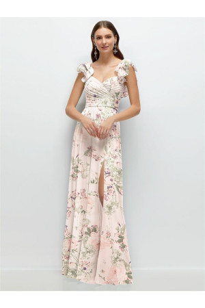 After Six 1584 Romantic Ruffle Strap Bridesmaid Dress