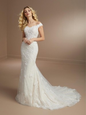 Christina Wu Brides 15862 Slim Fit and Flare Wedding Dress